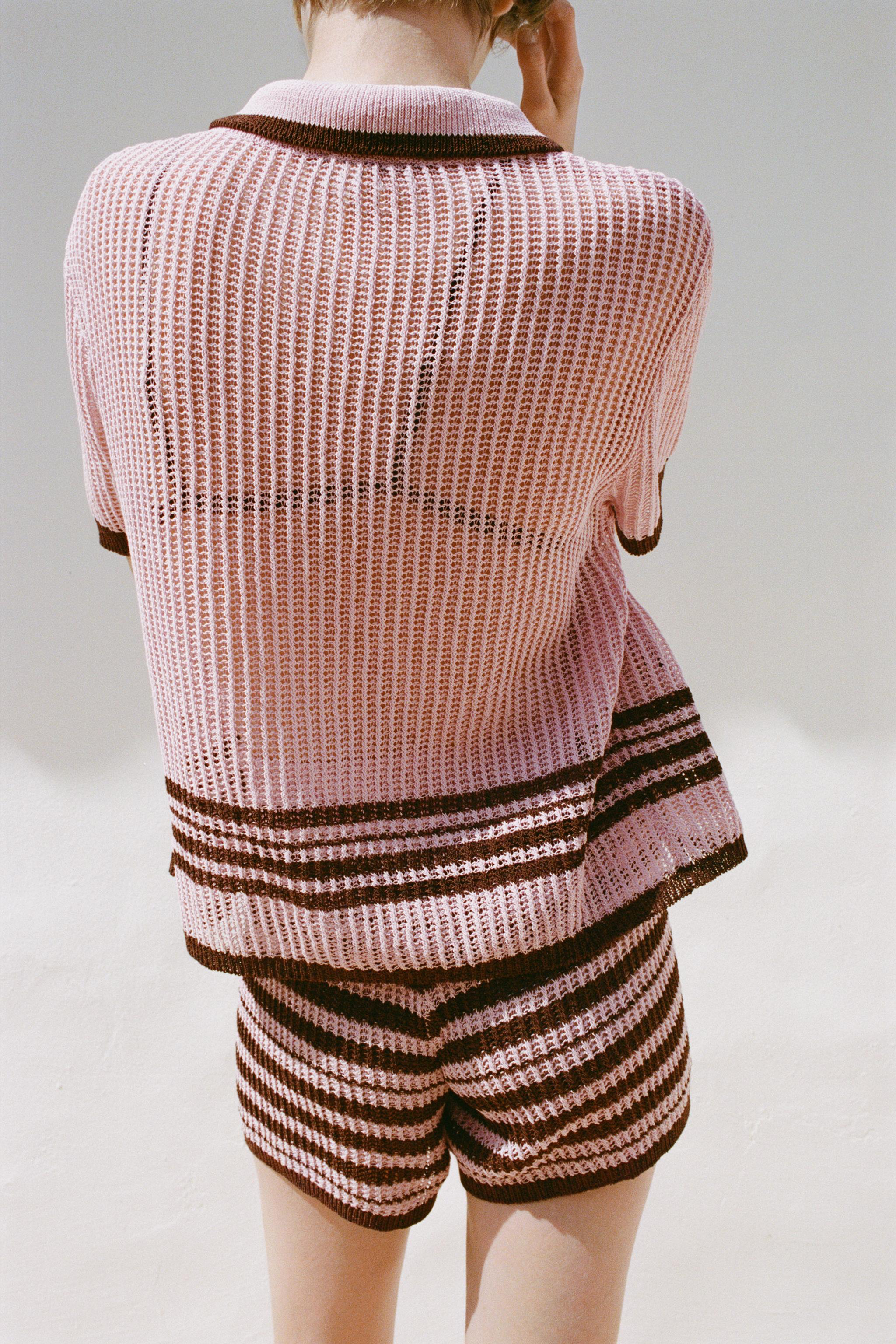 VESTE POLO EN MAILLE