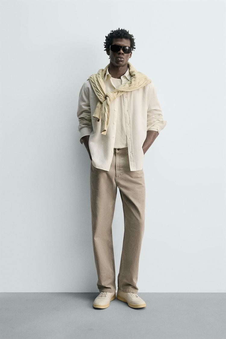 REGULAR FIT HEMP-COTTON SHIRT - Zara product image