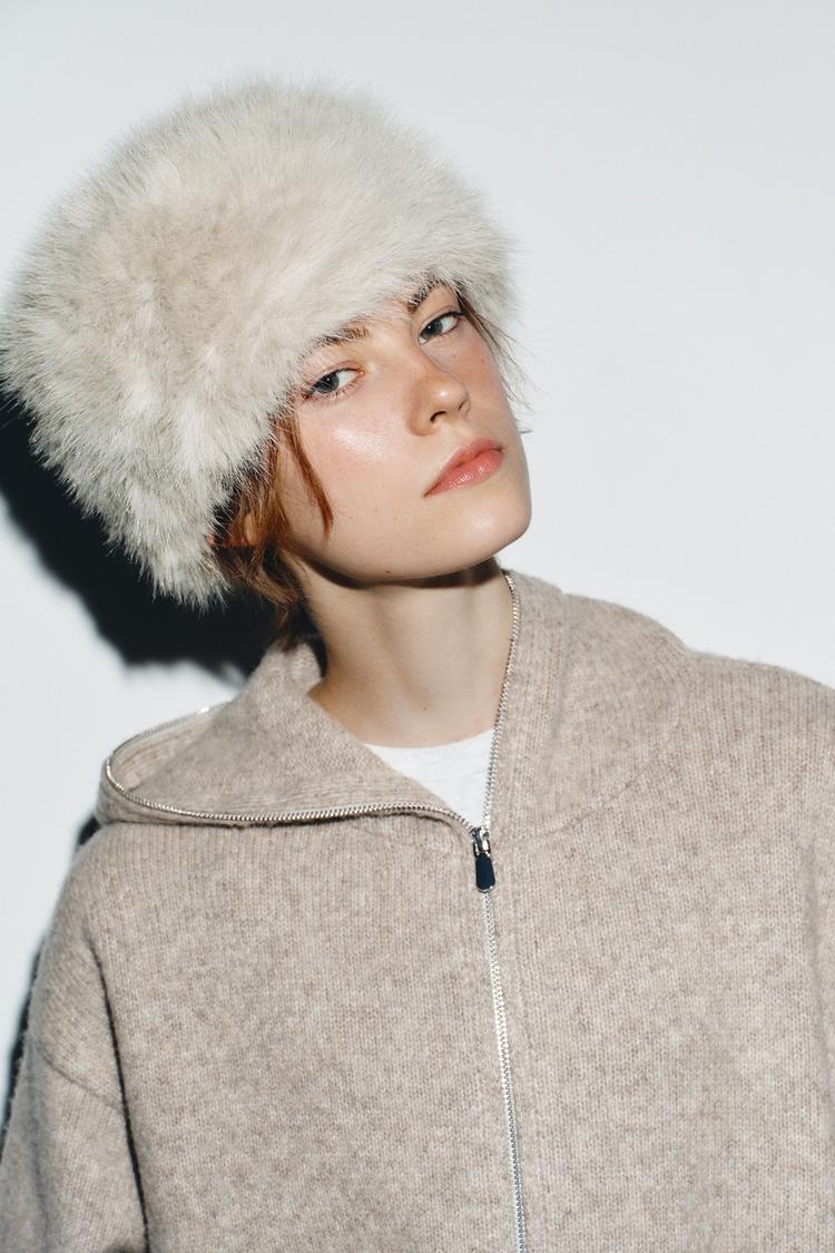SKULLCAP HAT WITH HAIR - Zara product image