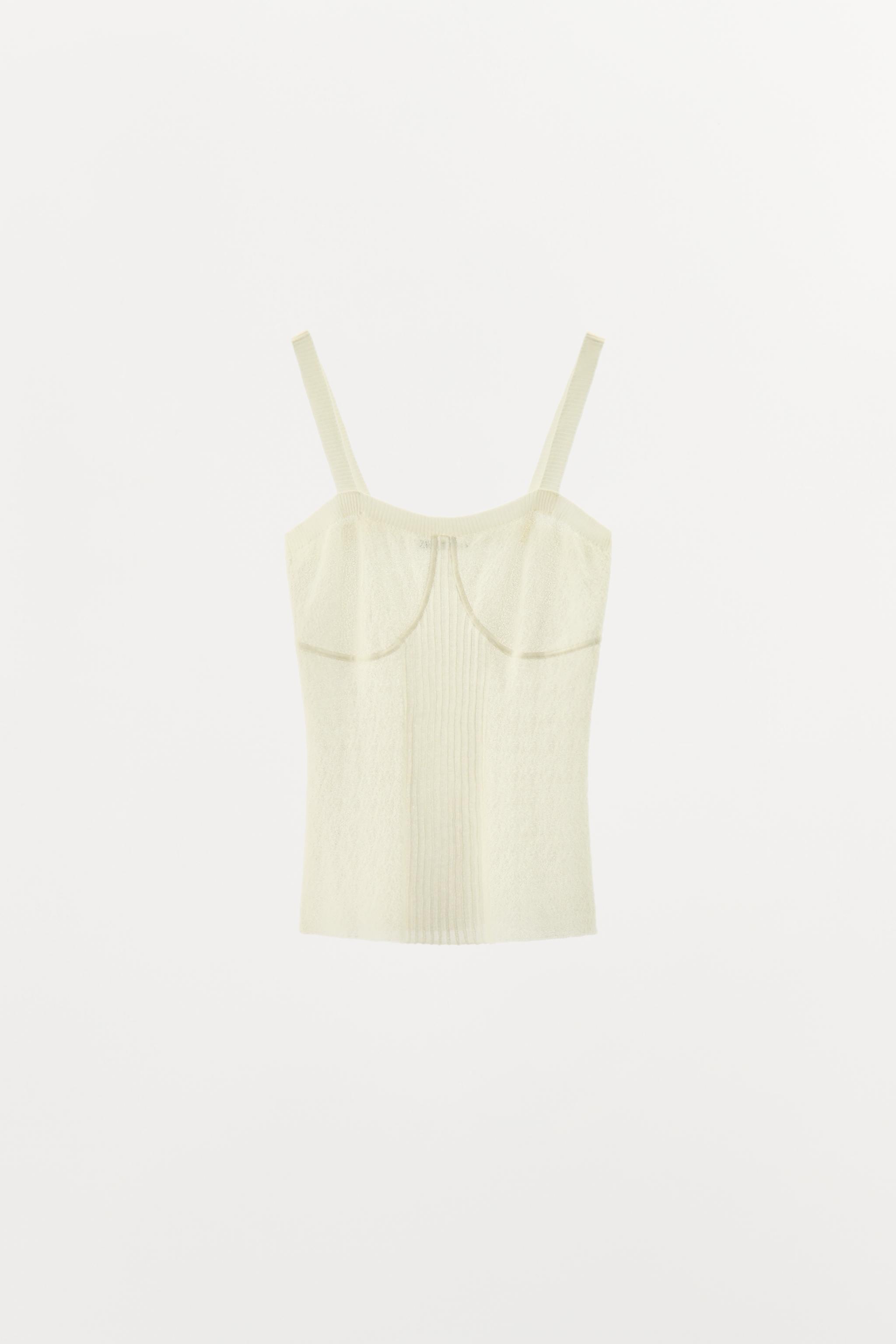 PLEATED KNIT TOP