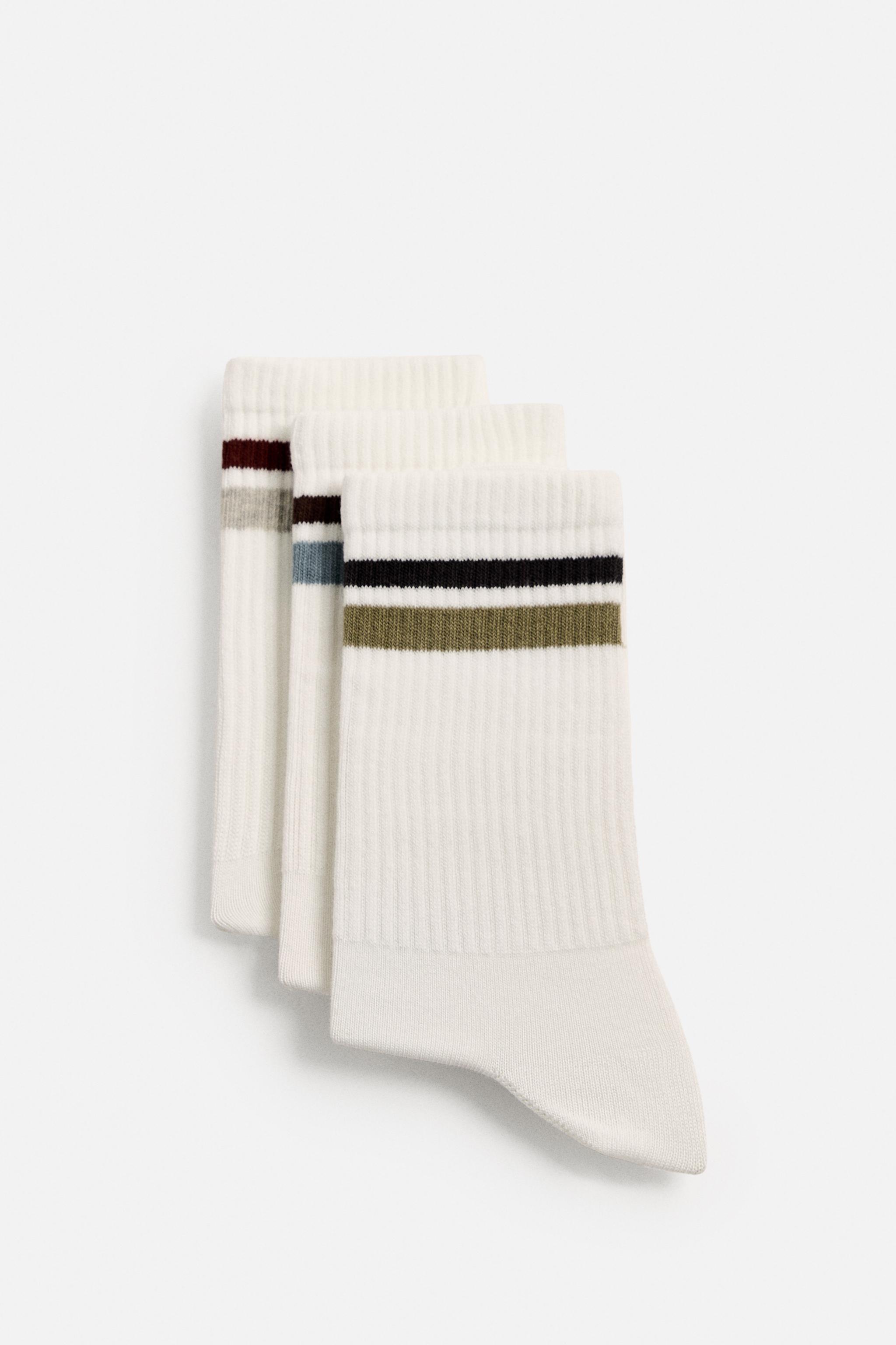 3-PACK STRIPED SOCKS
