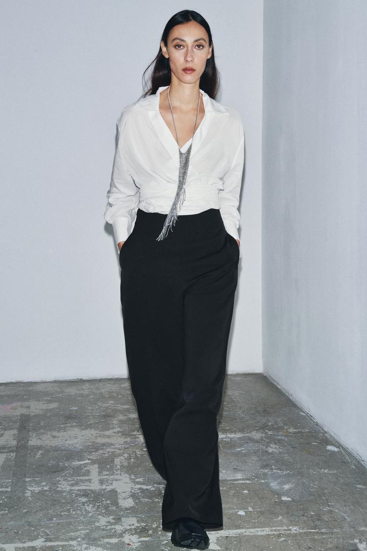 ZW COLLECTION HIGH-WAISTED ZIP PANTS