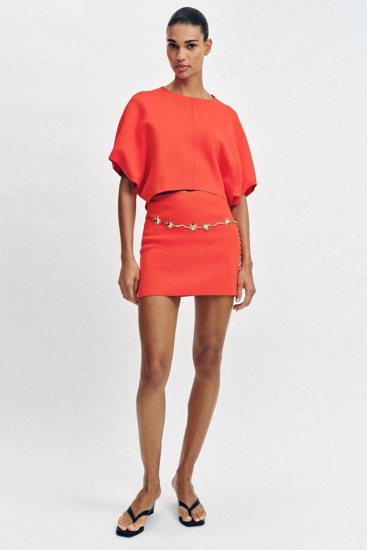 MINI KNIT SKIRT - Zara product image