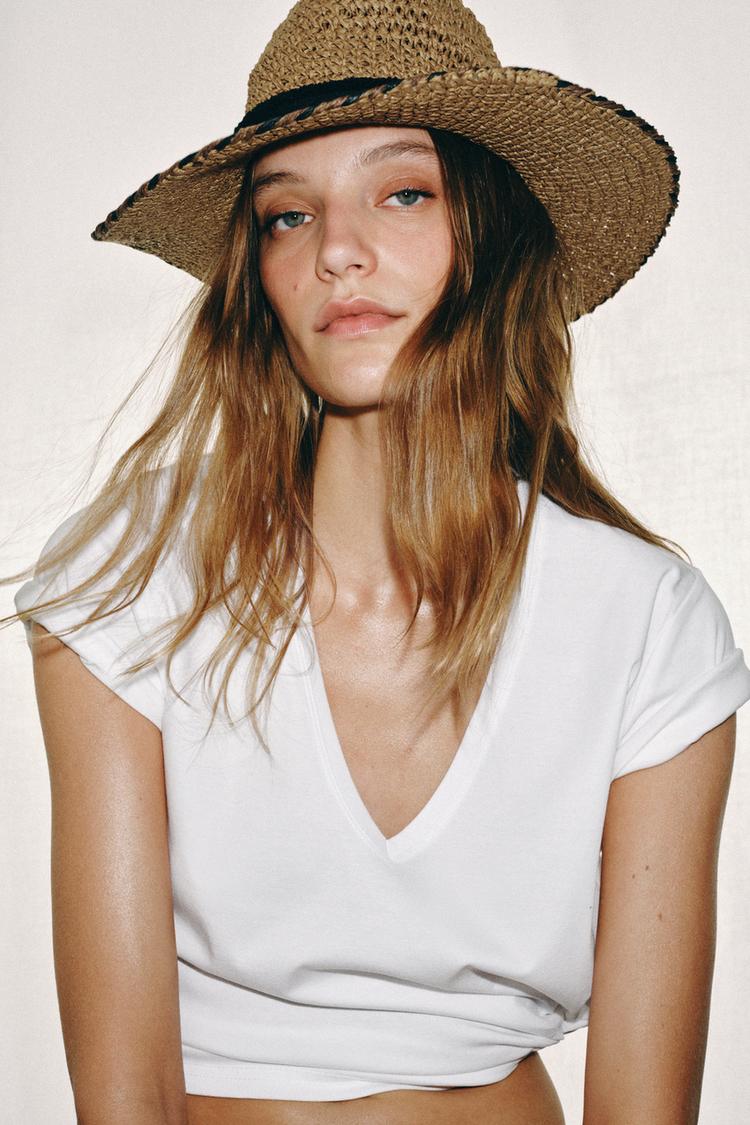 TWISTED EDGE CONTRAST BAND HAT - Zara product image