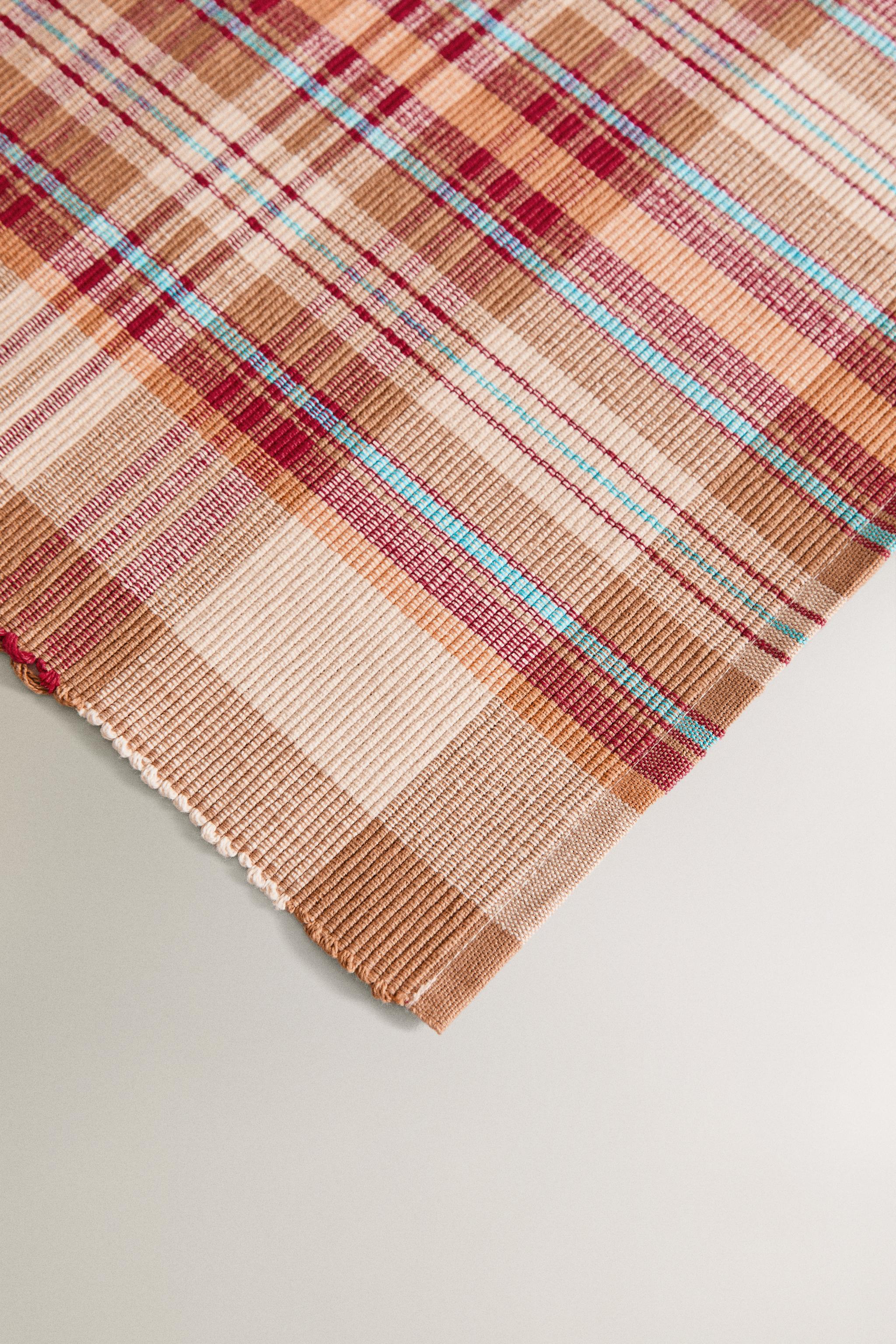 SET OF CHECK COTTON PLACEMATS (SET 2)