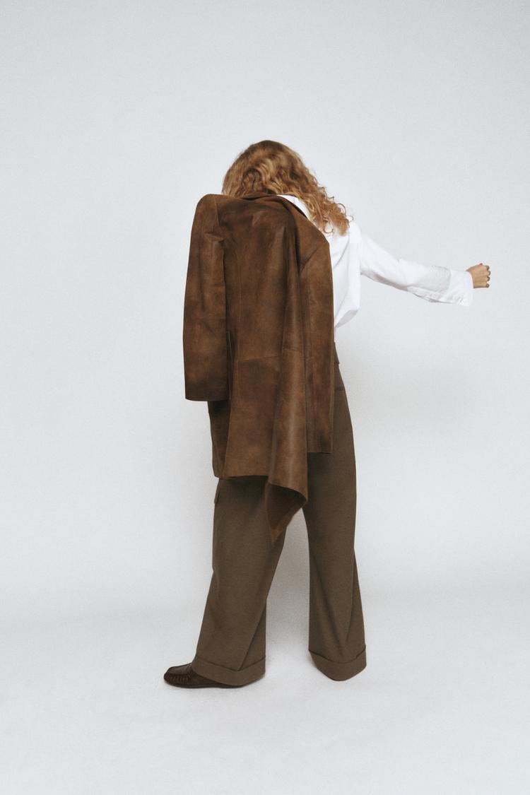100% LEATHER COAT ZW COLLECTION LIMITED EDITION