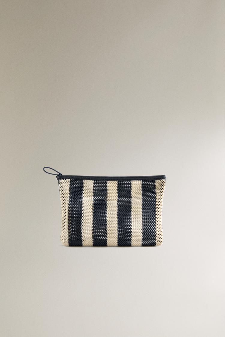 STRIPED MAKEUP BAG - Zara product image