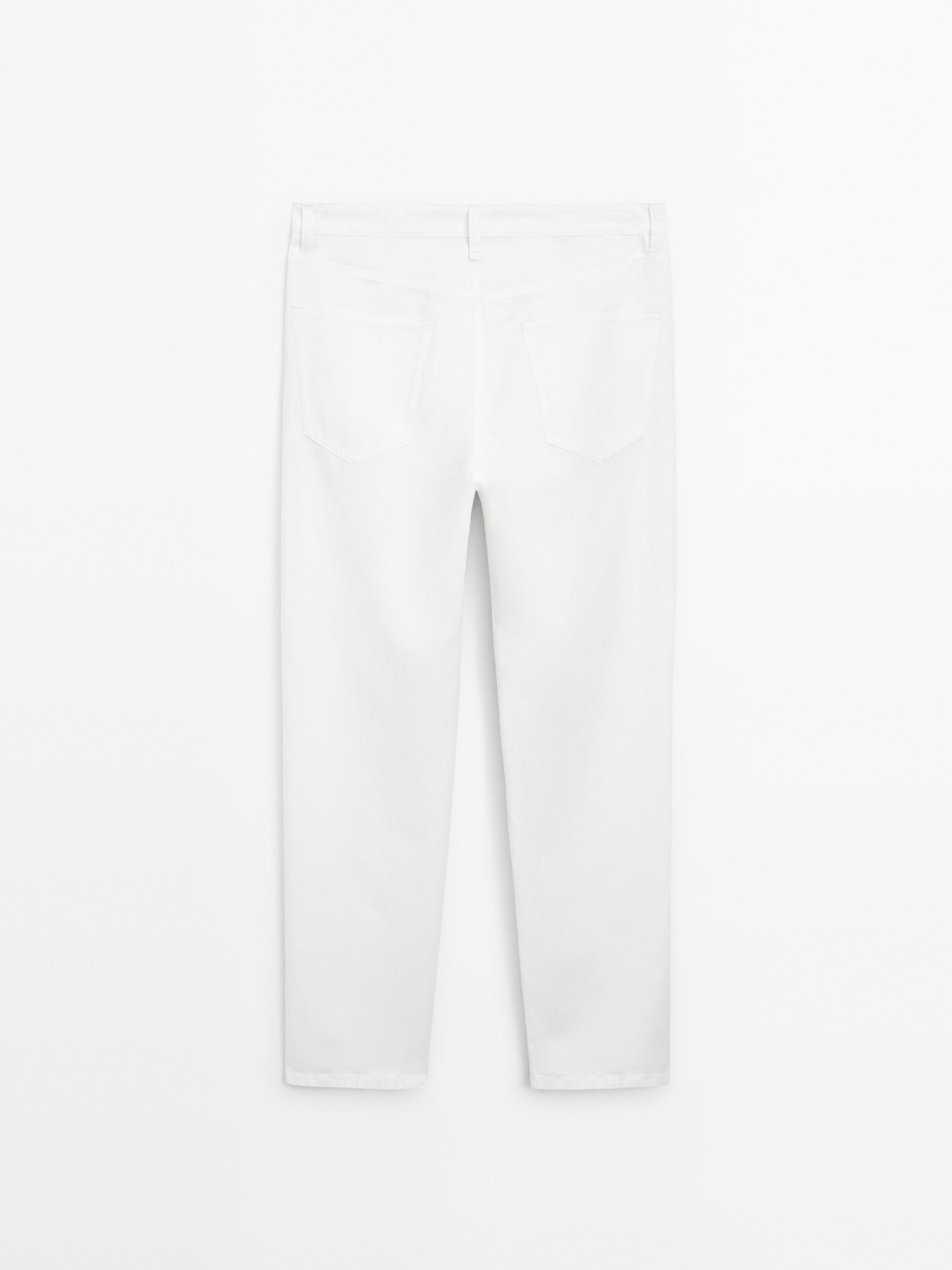 Pantalon tapered coton
