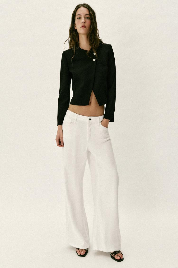 CROPPED DOUBLE-BREASTED BLAZER - Zara product image