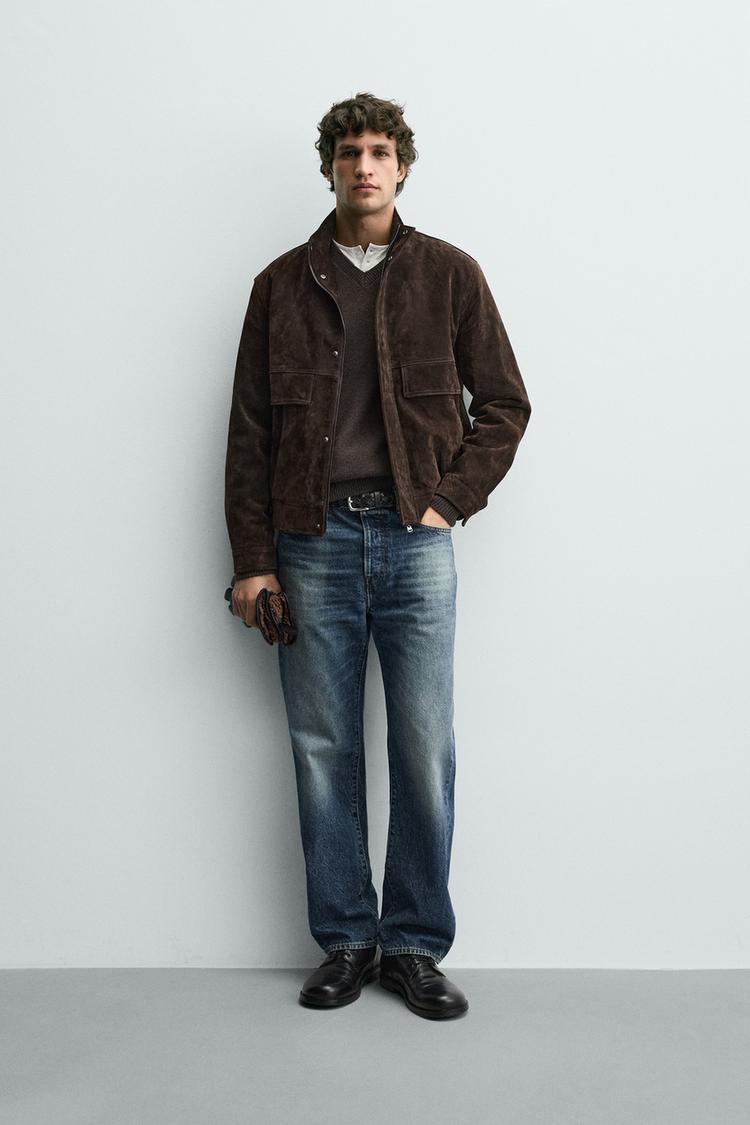 SUEDE LEATHER JACKET - Zara product image