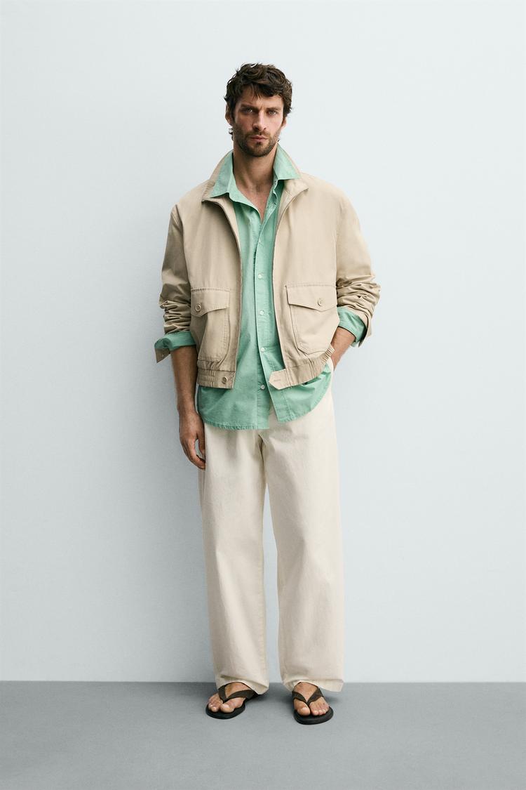 COTTON-LYOCELL REGULAR FIT JACKET - Zara product image