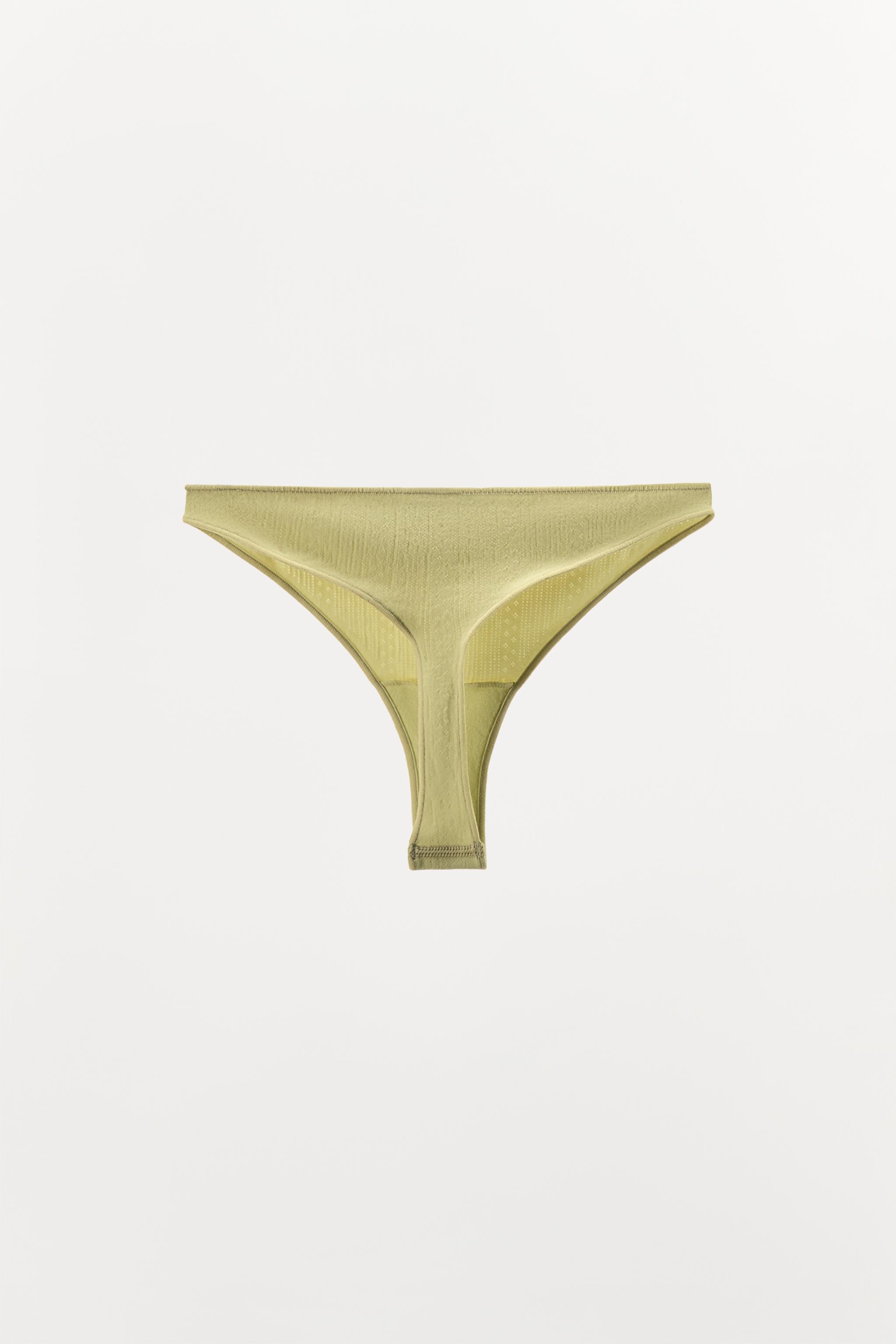 TANGA POINTELLE LACET SATINÉ