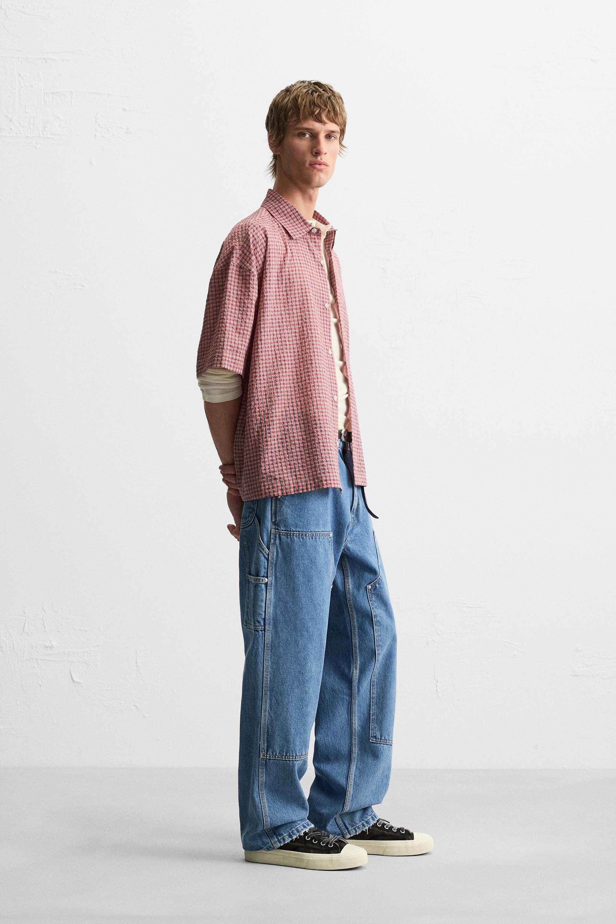 CHEMISE À CARREAUX EN SEERSUCKER