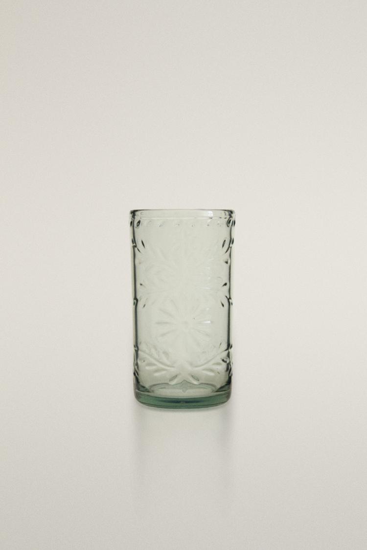 ACRYLIC FLORAL SOFT DRINK TUMBLER - Zara product image