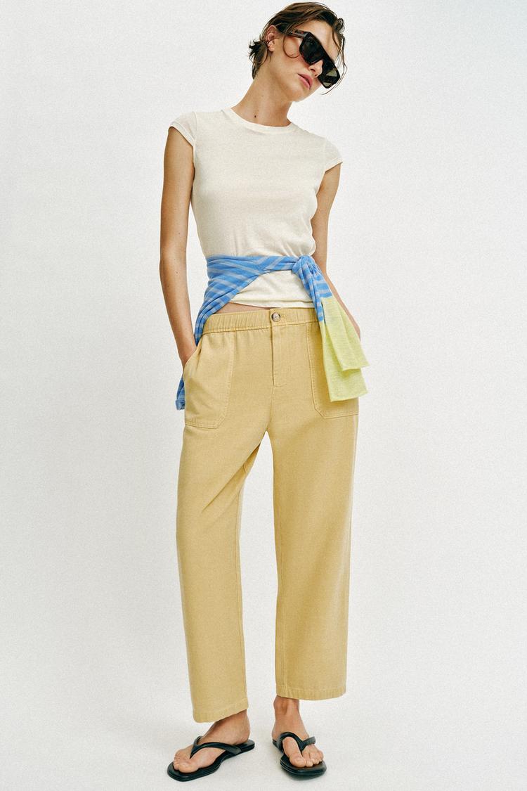 ELASTIC WAIST PANTS - Zara product image