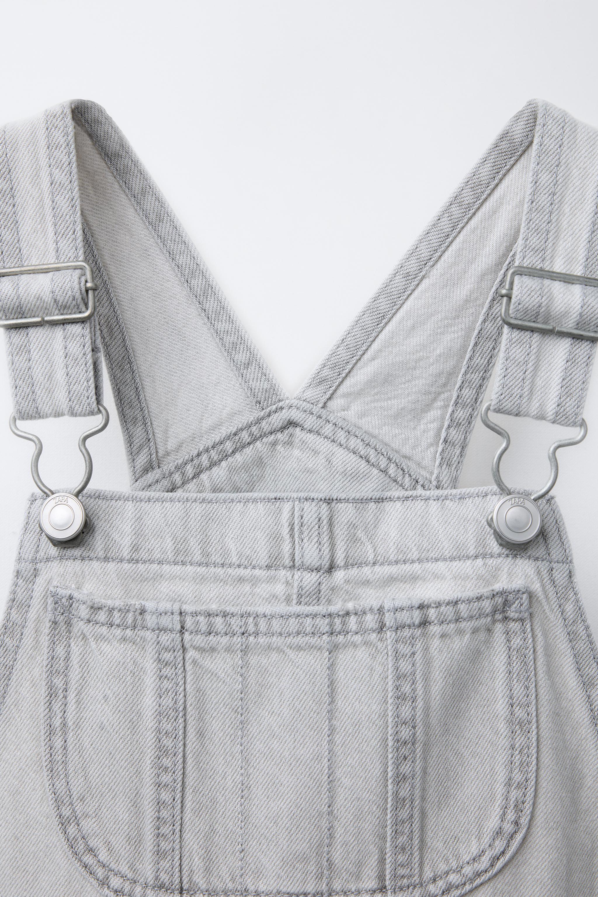 DENIM OVERALL SHORTS