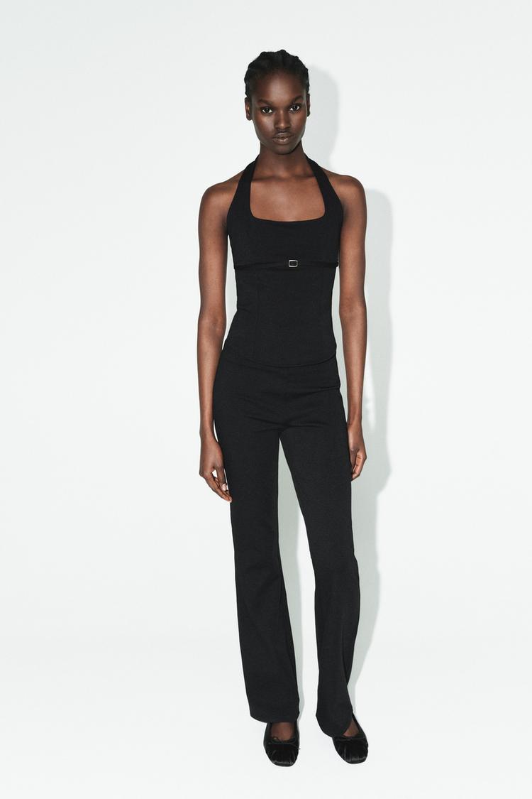 INTERLOCK FLARE PANTS - Zara product image
