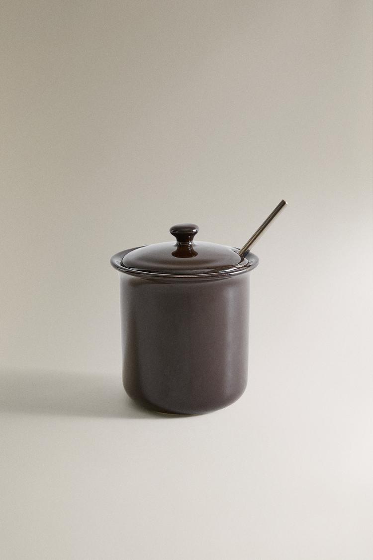 STONEWARE HONEY POT - Zara product image