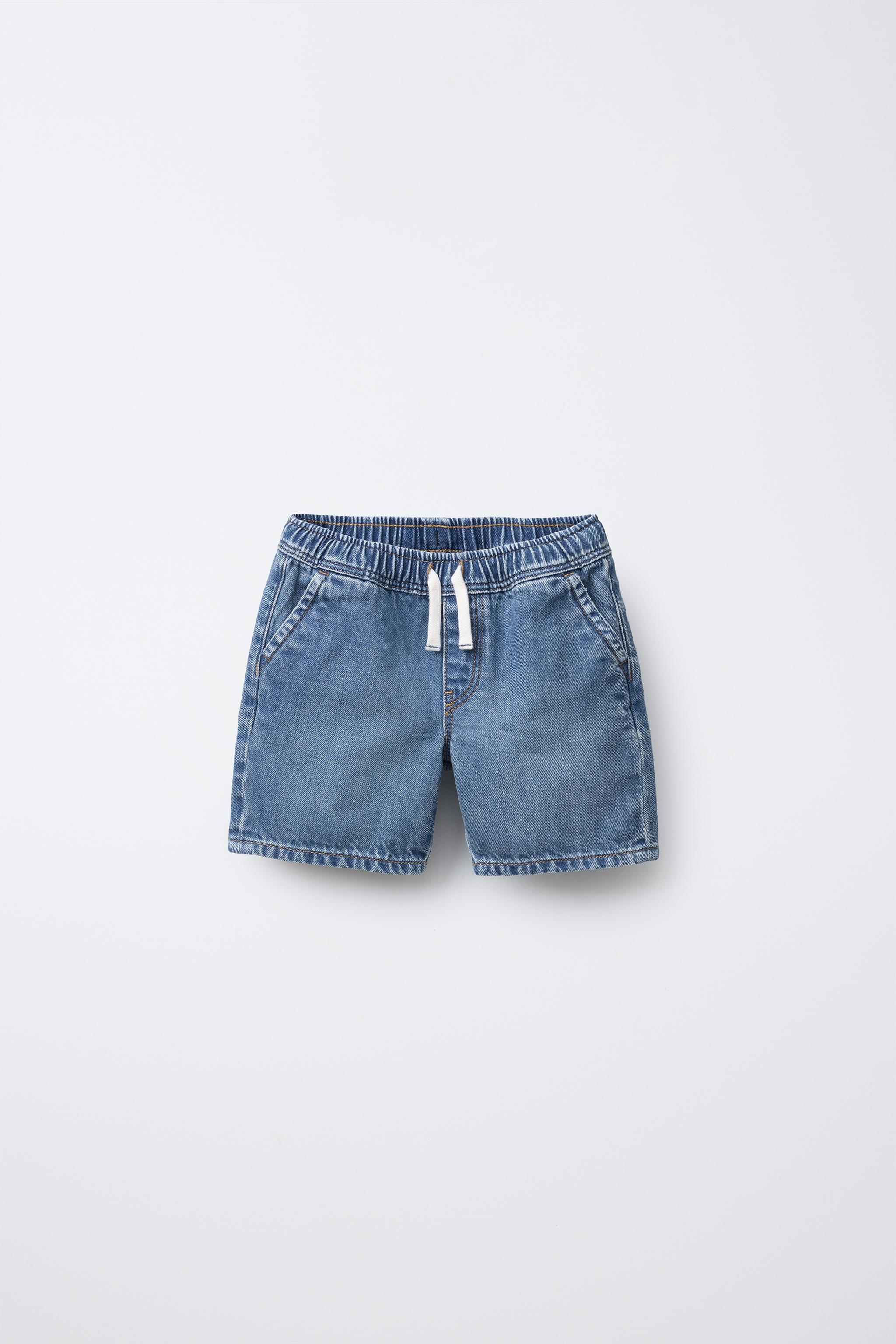 SHORT EN JEAN À CORDON