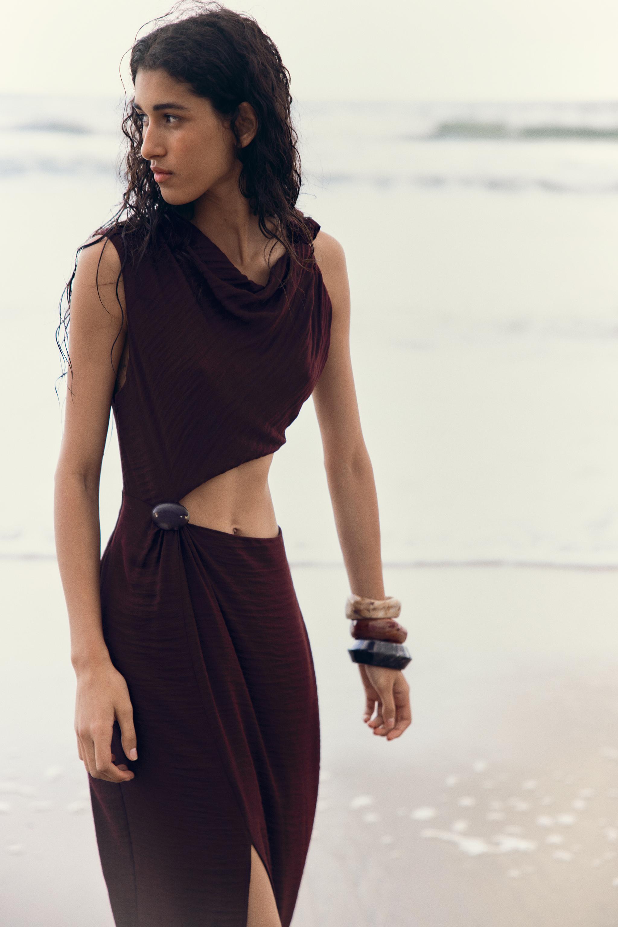 ROBE MI-LONGUE AJOURÉE