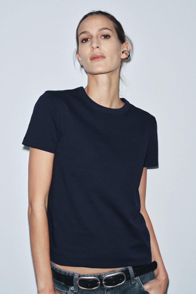 INTERLOCK SHORT SLEEVE T-SHIRT - Zara product image