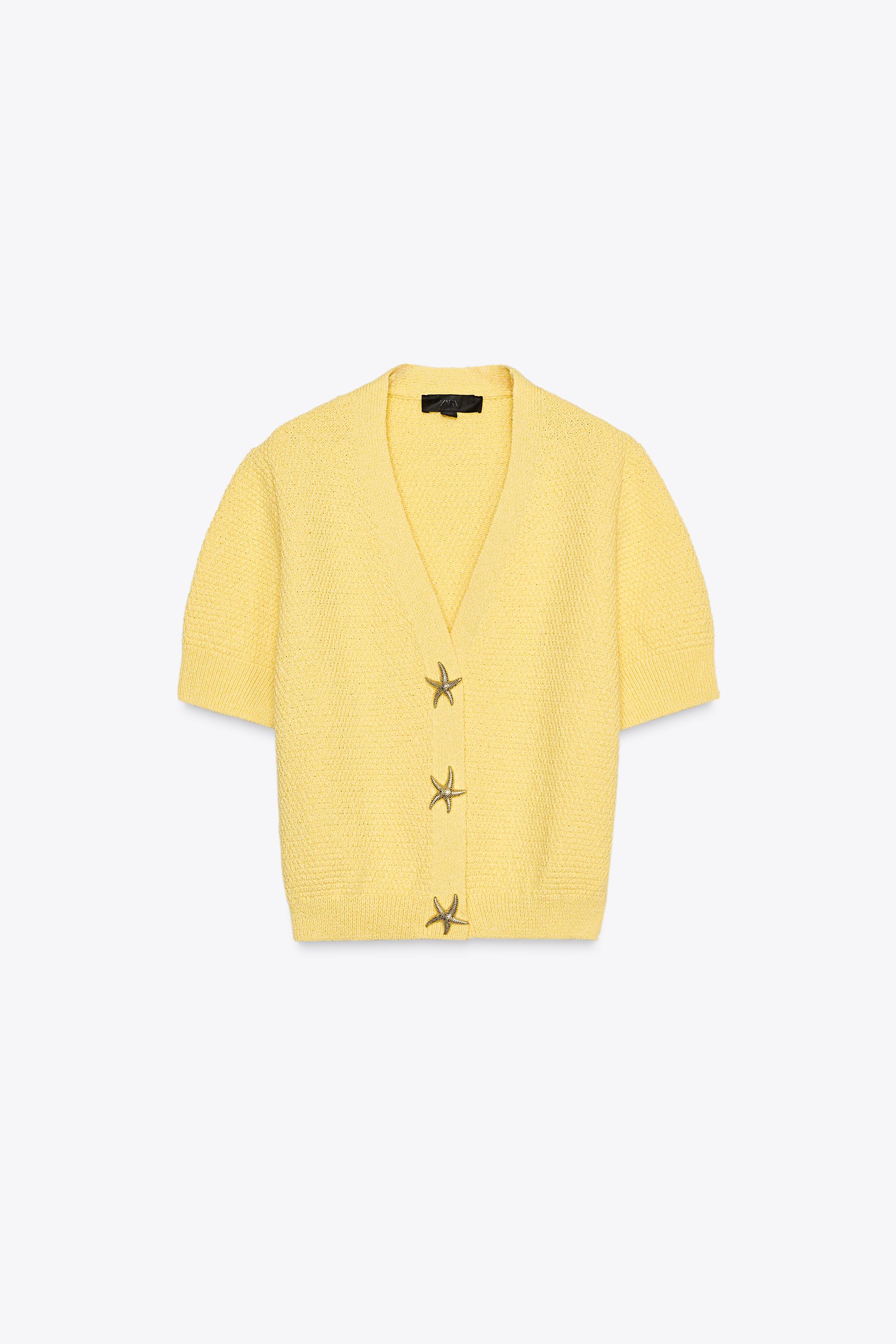 STAR BUTTON KNIT CARDIGAN