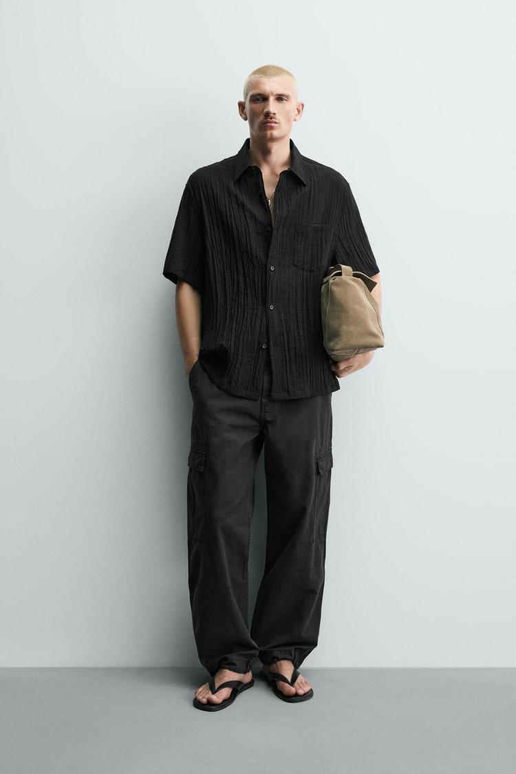FLUID TEXTURED RELIEF SHIRT - Zara product image