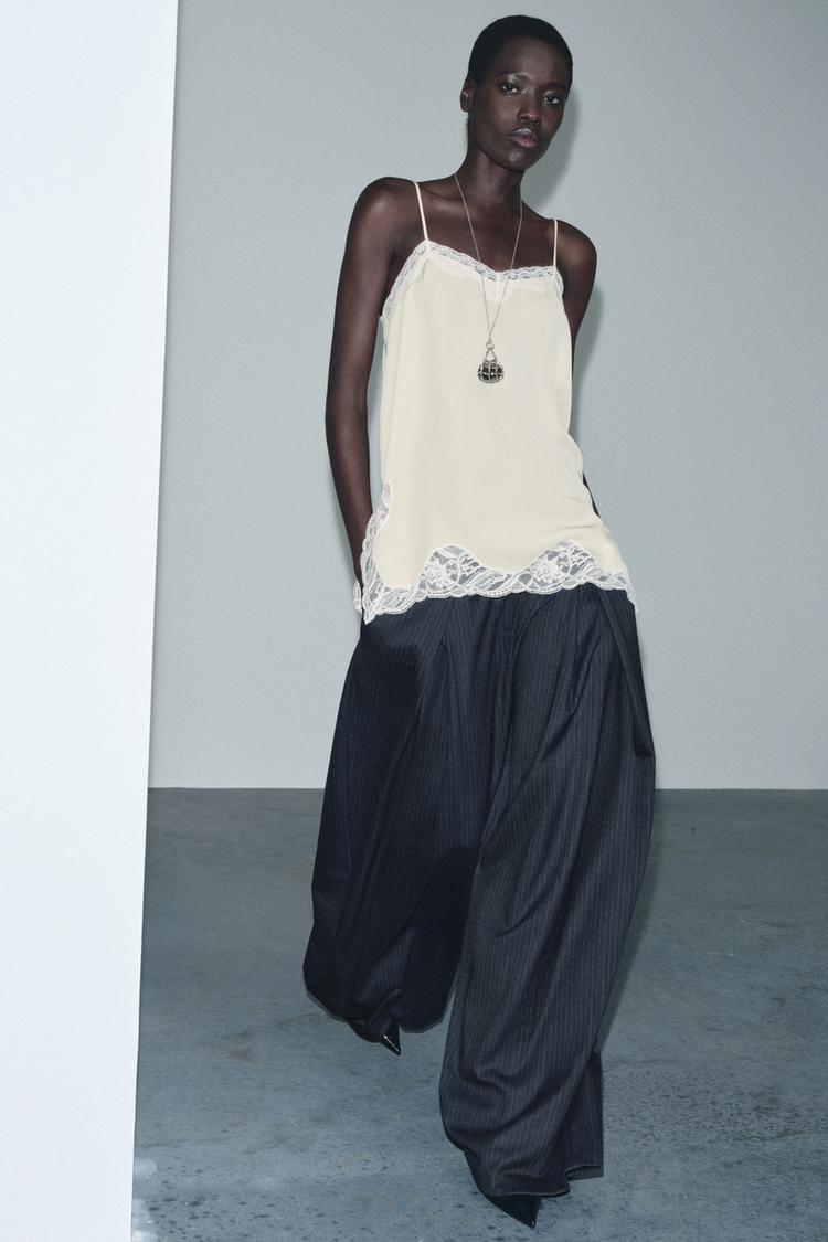 ZW COLLECTION PINSTRIPE PLEATED PANTS