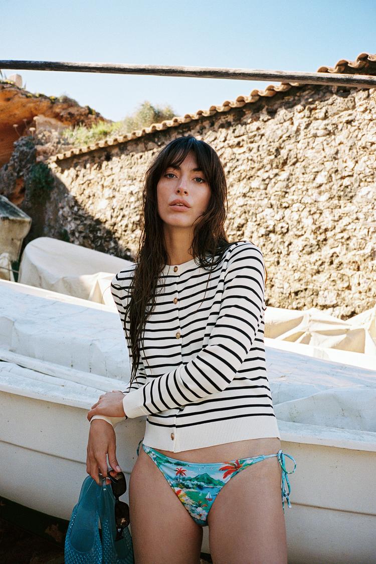 STRIPED CARDIGAN - Zara product image