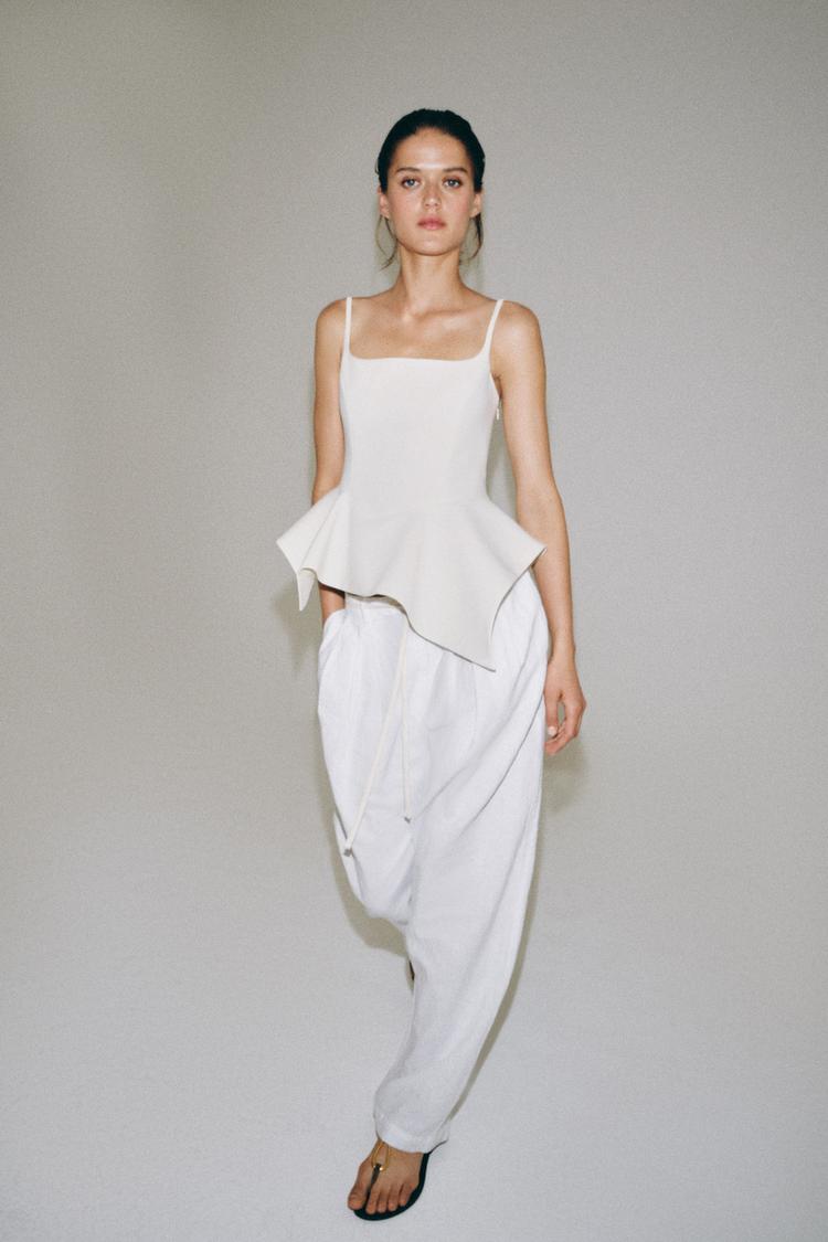 ZW COLLECTION PEPLUM TOP - Zara product image