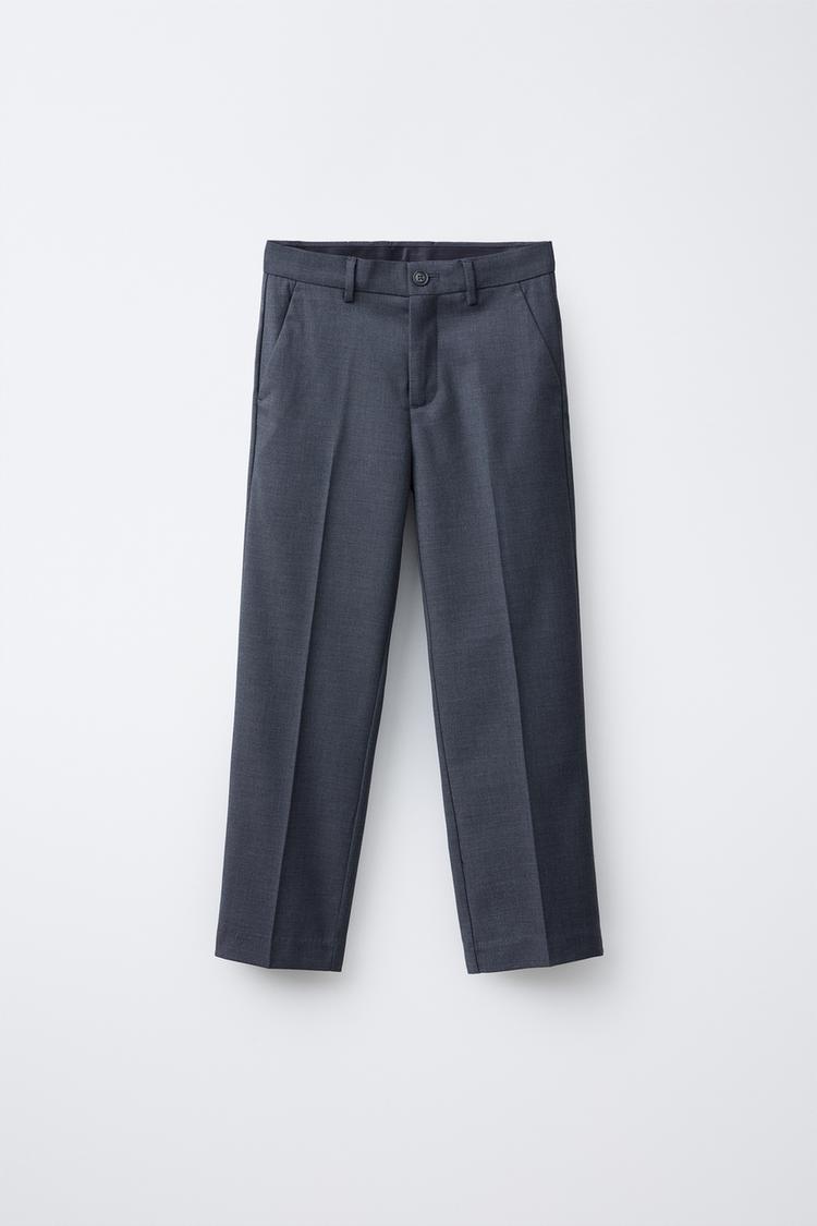 TEXTURED SUIT PANTS