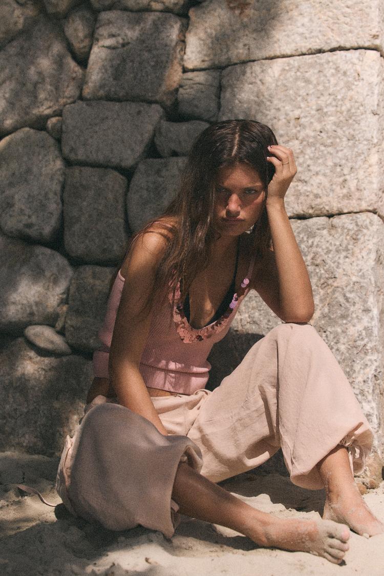 SEQUIN STRAP TOP - Zara product image