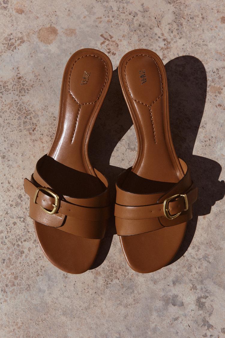 BUCKLED HEELED SANDALS - Zara product image