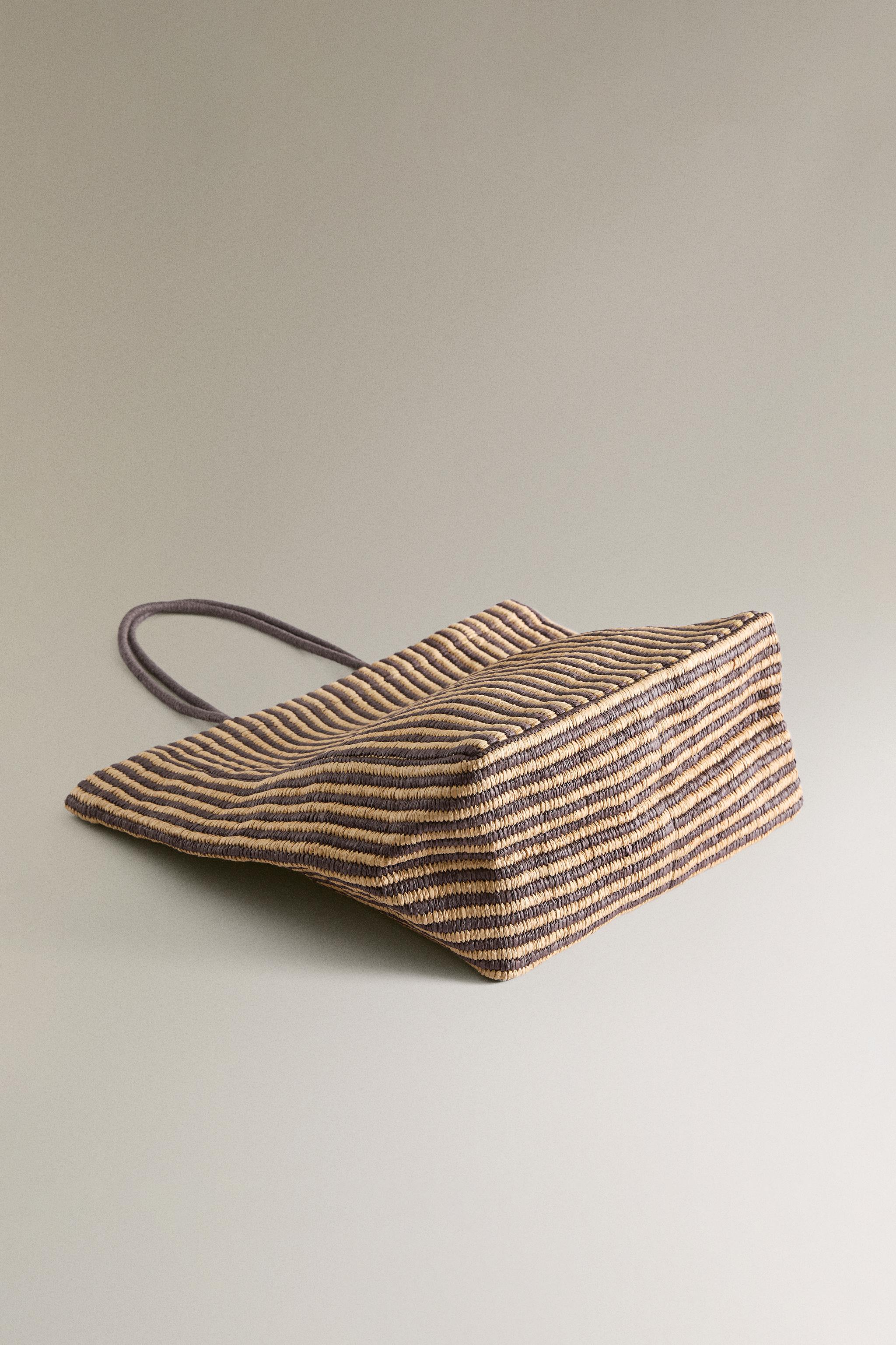 STRIPED SHOPPER BAG