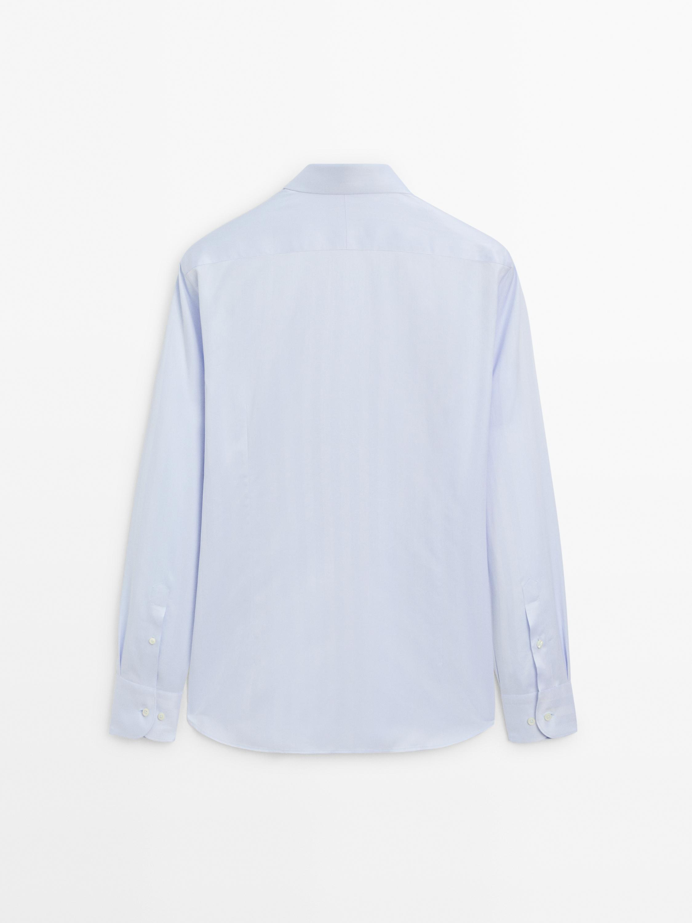 Slim fit 100% cotton shirt