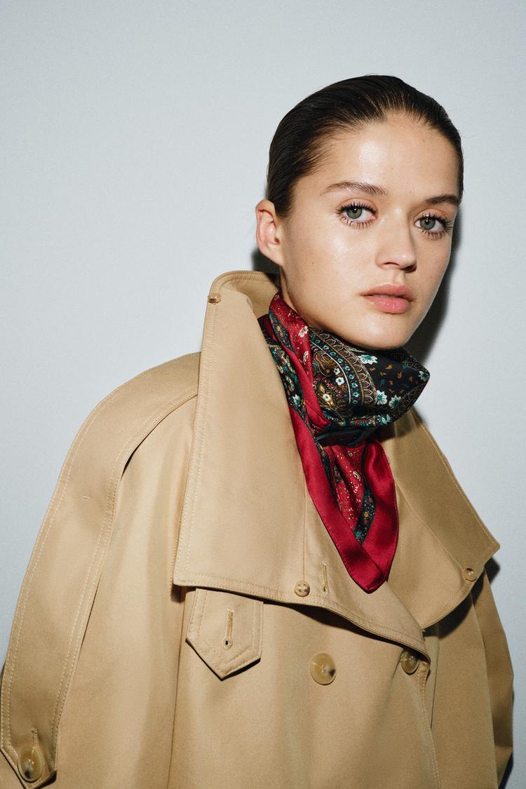 PRINTED SCARF BELT - Zara product image