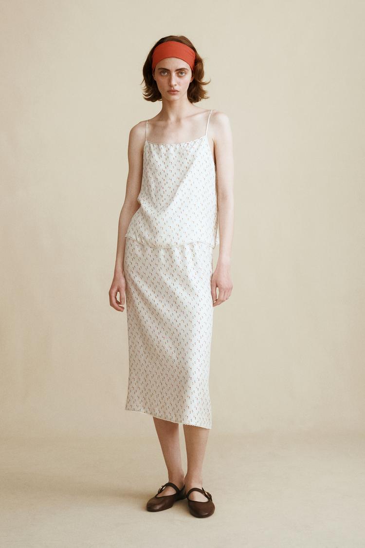 100% SILK SKIRT CREATED BY CARAMEL LONDON X ZARA - Zara product image