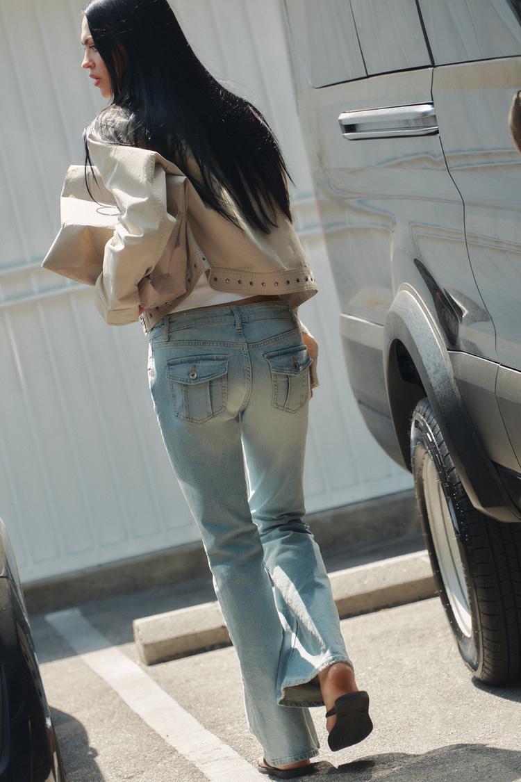 WASHED EFFECT STUDDED JACKET - Zara product image