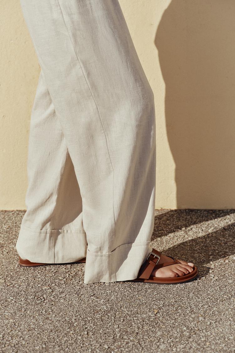 STRAPPY BUCKLE SANDALS - Zara product image