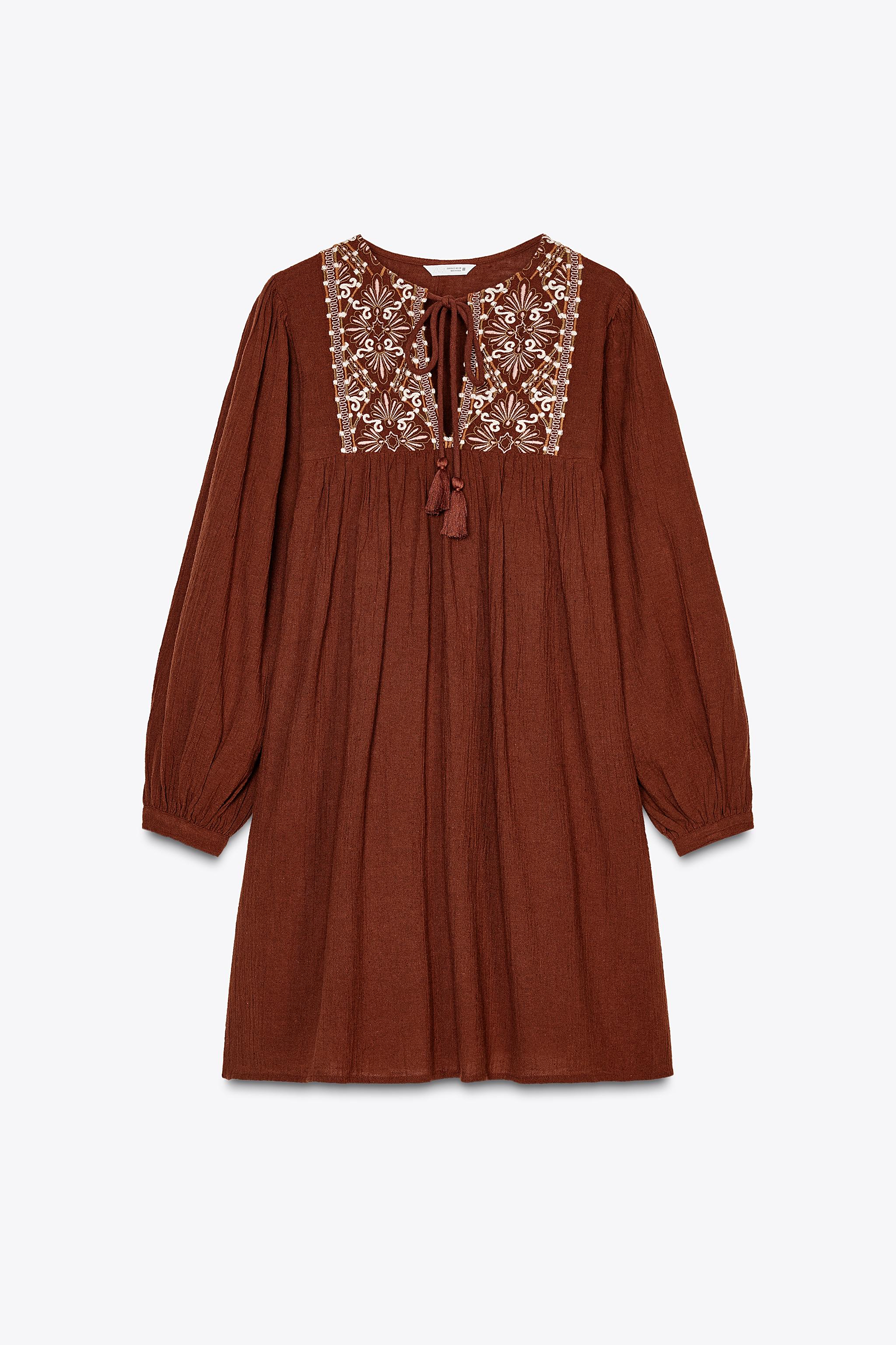 EMBROIDERED SHORT DRESS