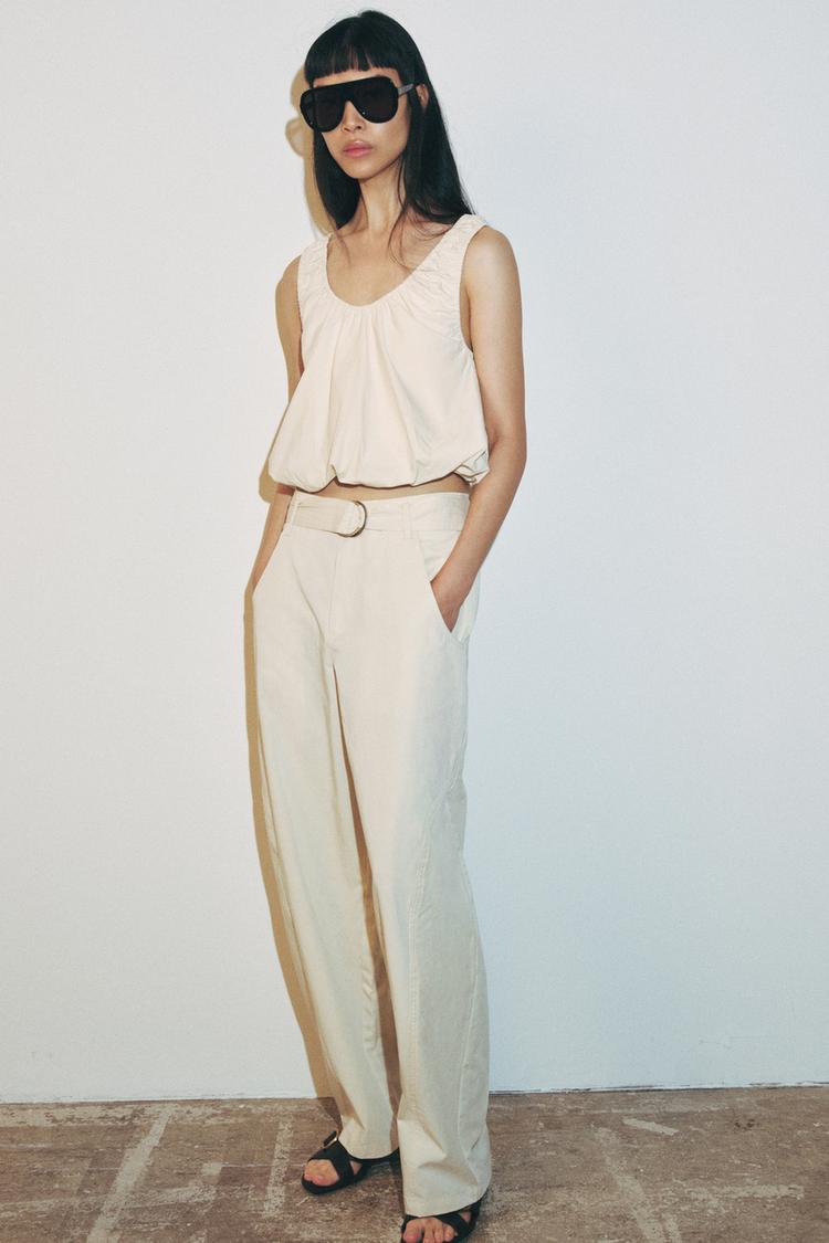 POPLIN BALLOON TOP SET - Zara product image