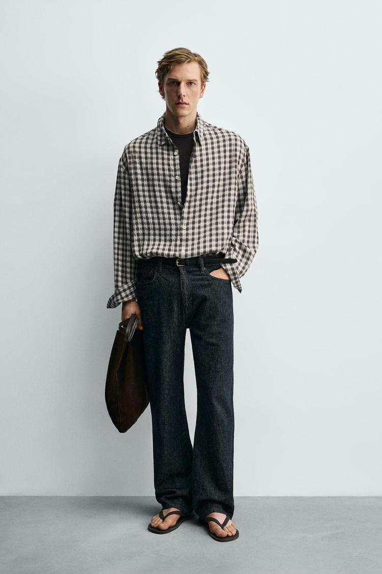 FLOWY PLAID SHIRT - Zara product image