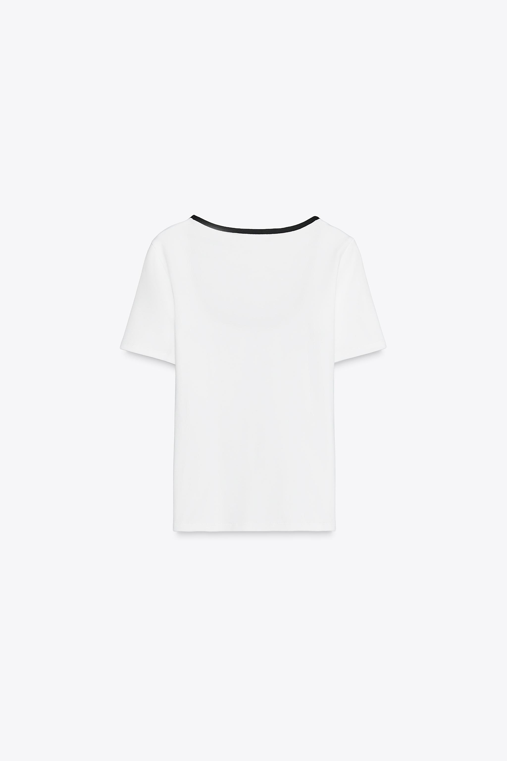 T-SHIRT FINITIONS EN CONTRASTE