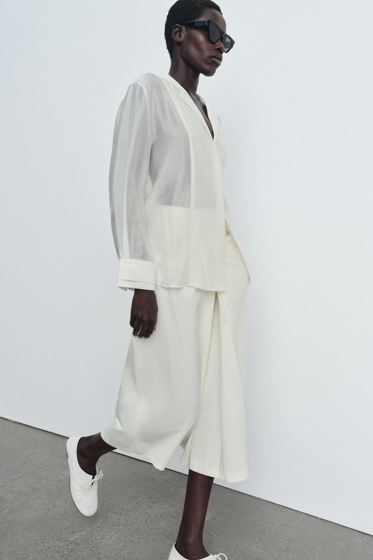 ZW COLLECTION FLOWY SHIRT - Zara product image