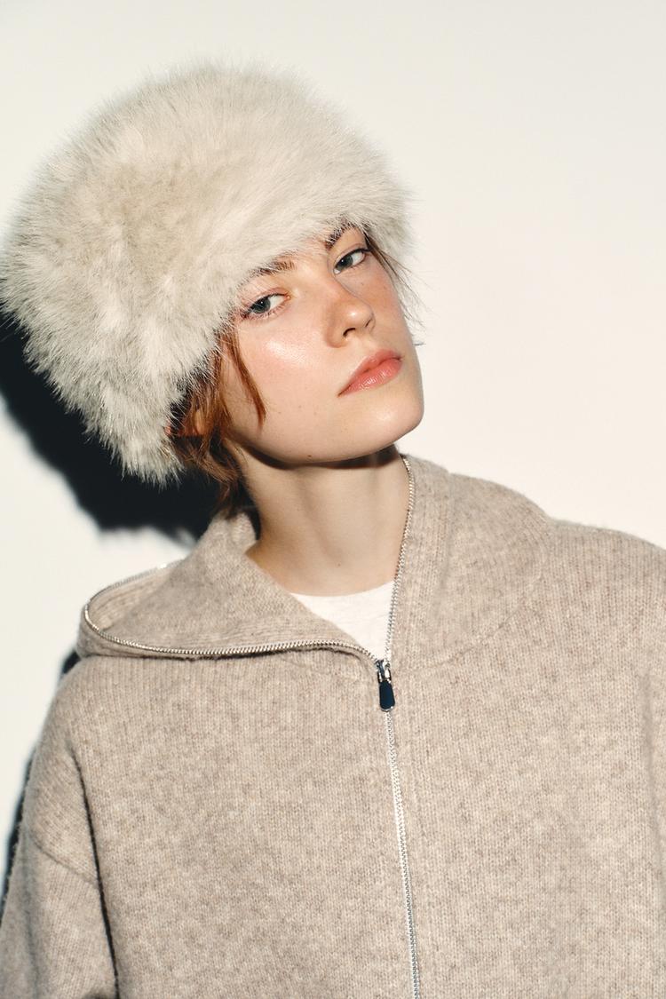 SKULLCAP HAT WITH HAIR - Zara product image