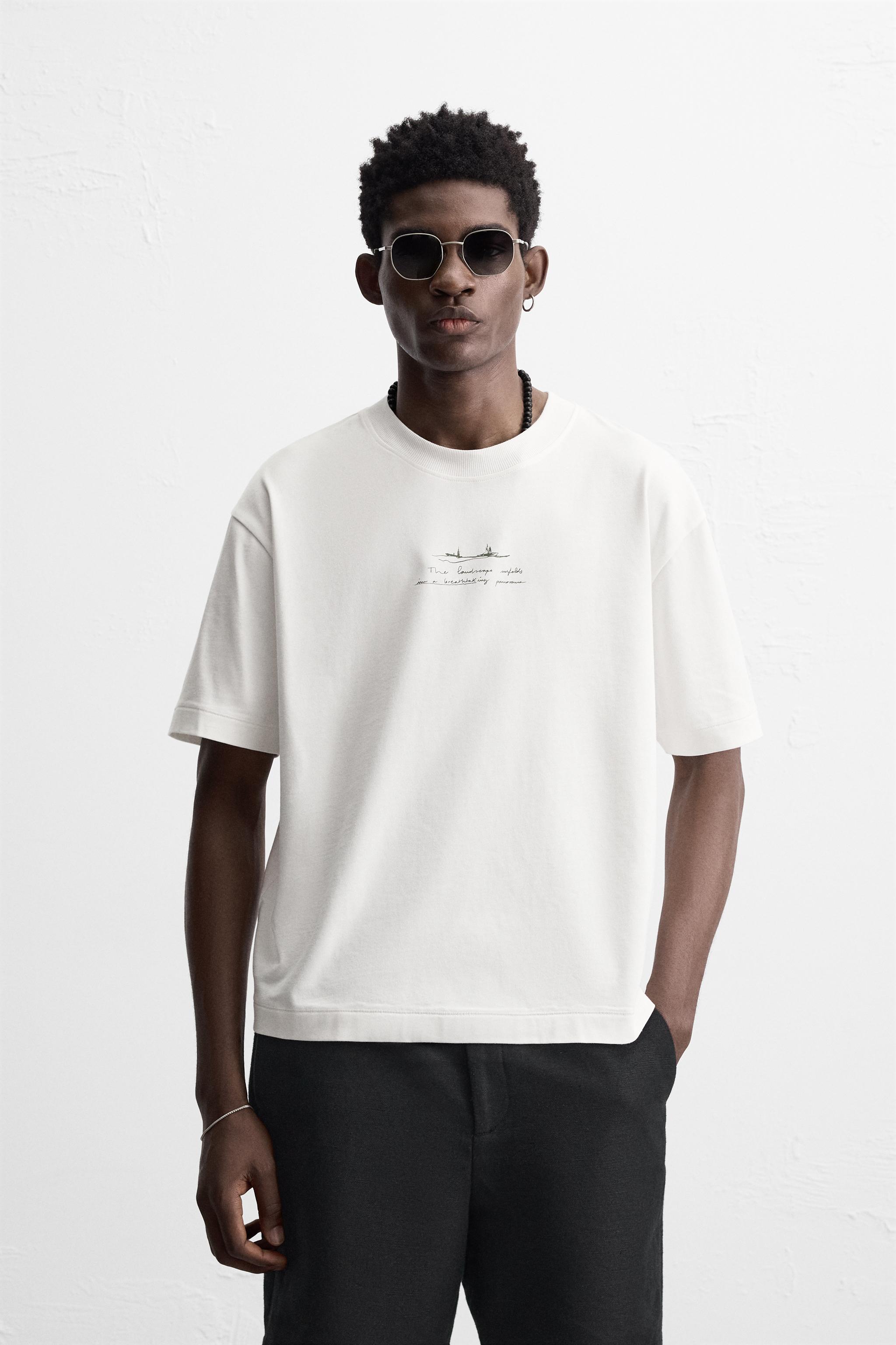T-SHIRT À PIÈCE IMPRIMÉE