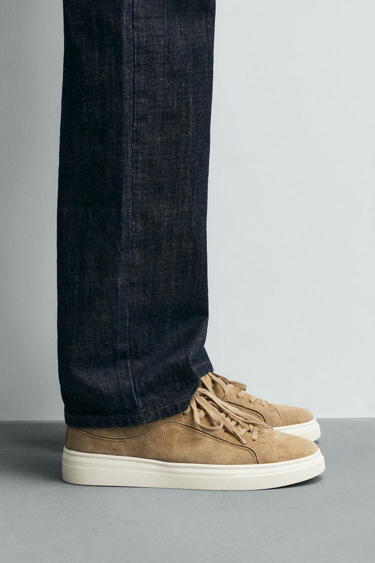 LEATHER SNEAKERS - Zara product image