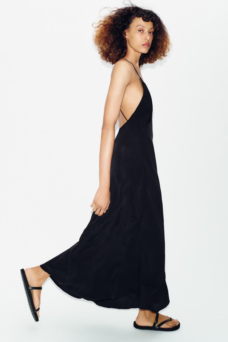FLAT LEATHER STRAP SANDALS - Zara product image