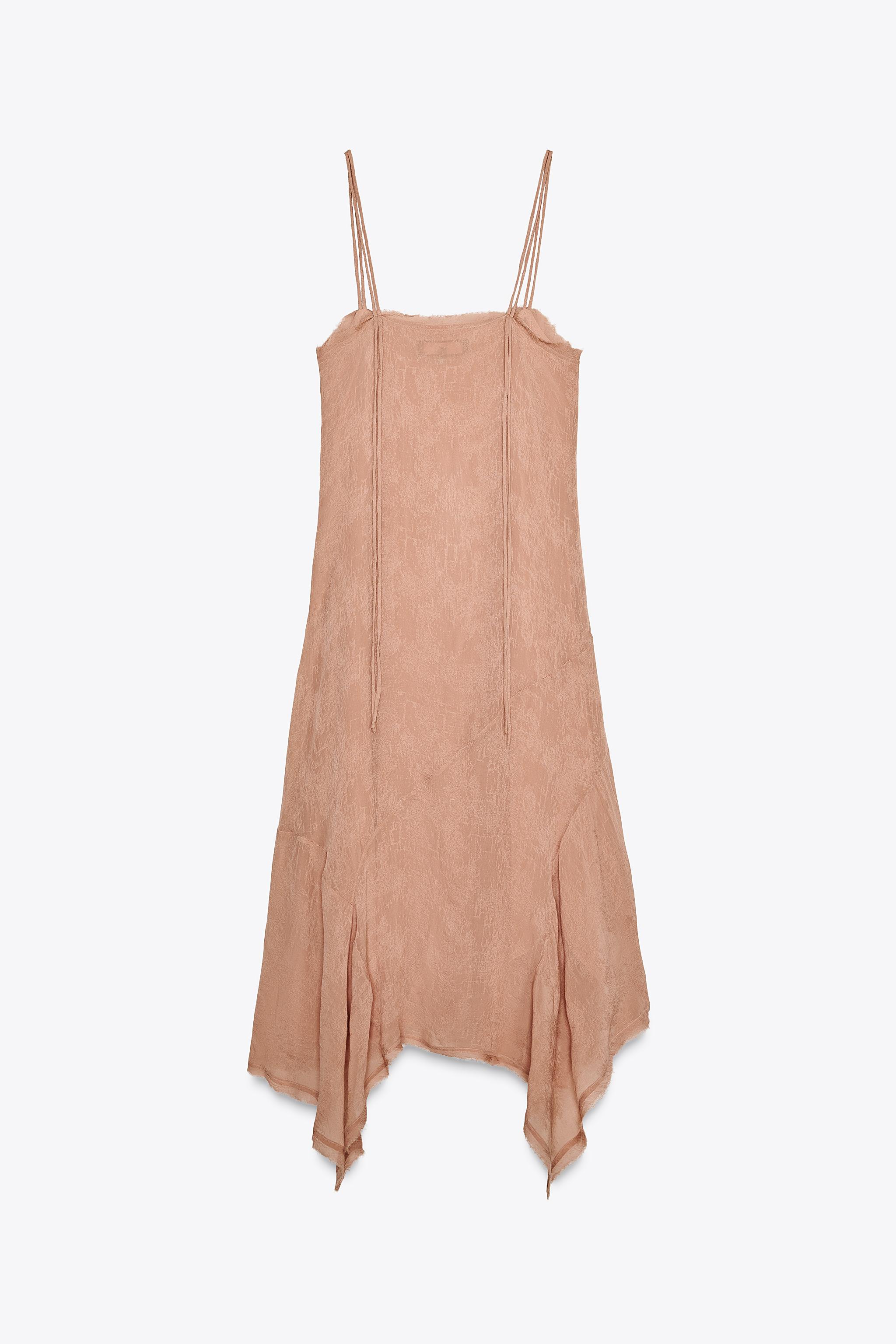ZW COLLECTION EMBROIDERED ASYMMETRIC DRESS