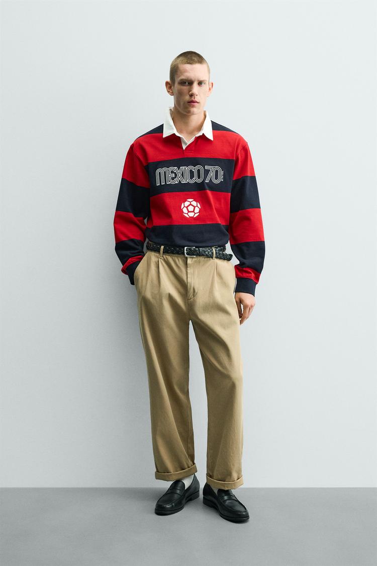 MEXICO 70 FIFA WORLD CUP™ STRIPED POLO - Zara product image